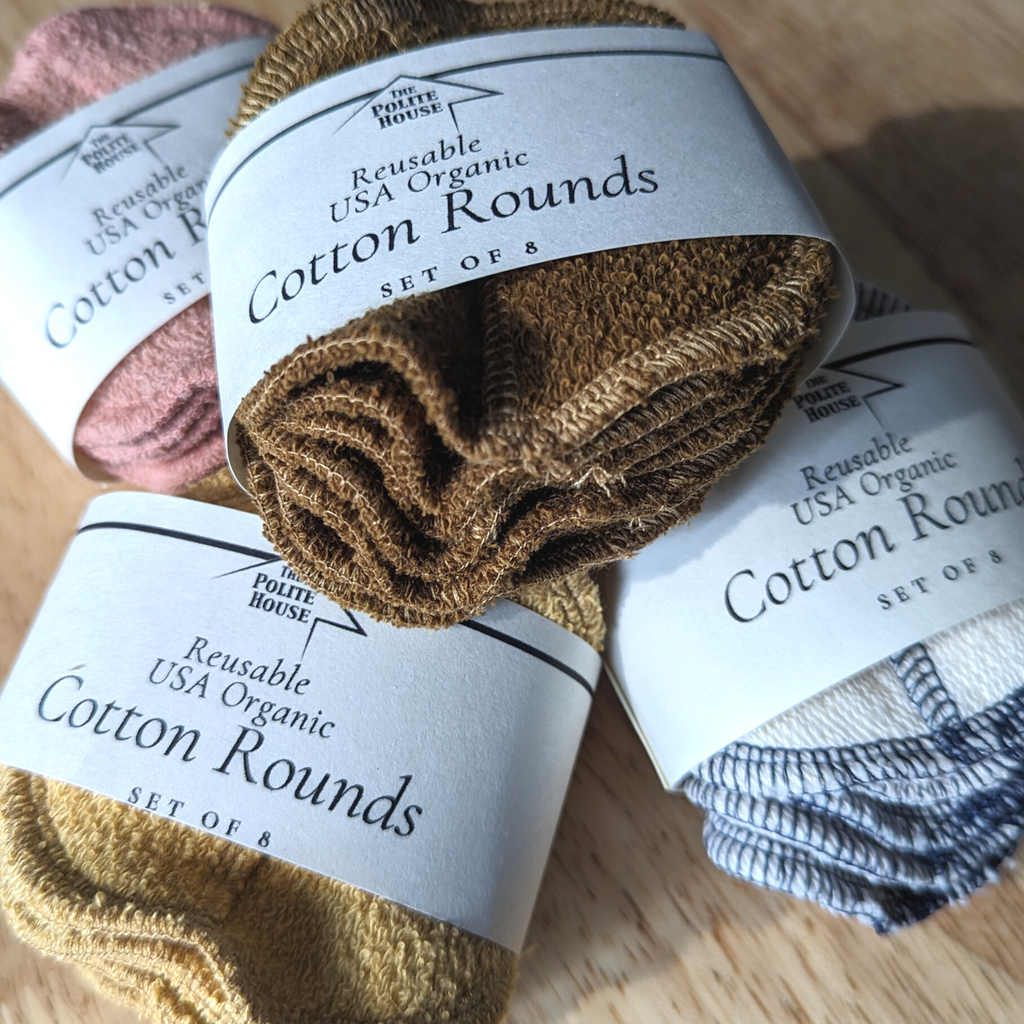 Reusable Organic Cotton Rounds- Set of 8