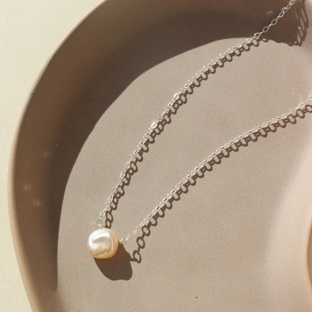 Freshwater Pearl Necklace I Everyday Gemstone Necklace