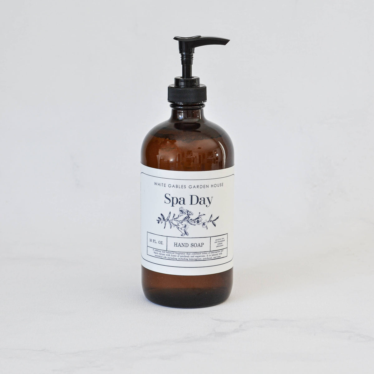 Glass Jar Liquid Hand Soap 16 oz. | Made In USA