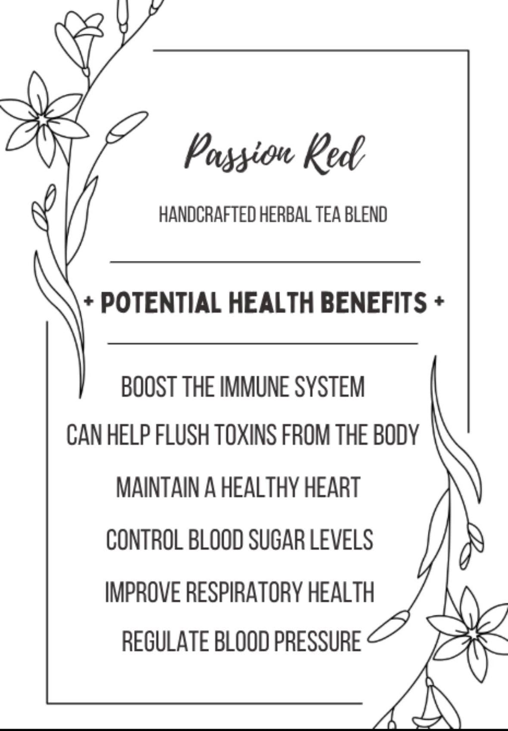 Passion Red -  Handcrafted Herbal Tea Blend